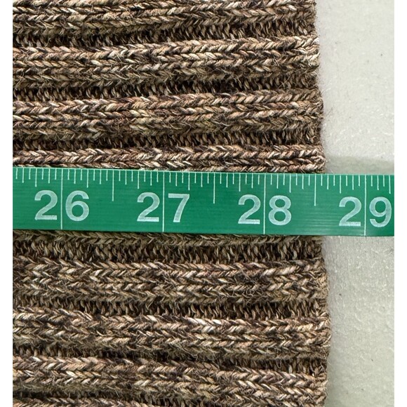 Women’s Brown Ribbed Knit Turtleneck Sweater Classic Cozy Fall Winter Size Lg - Picture 8 of 8